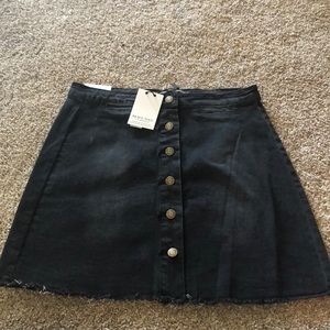 black denim skirt !